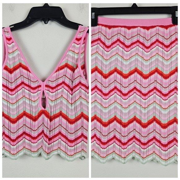 Torn by Ronny Kobo Crochet Skirt And Top Set NWOT Size XS - Picture 1 of 12